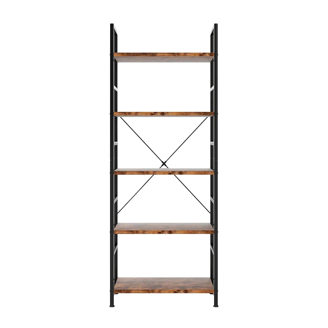 Levede 5-Tier Industrial Bookshelf Bookcase 157.5cm-2018816805212131329