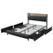 Levede Queen Bed Frame PU 4 Drawer USB Charge-2018816936221216769