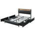 Levede Queen Bed Frame PU 4 Drawer USB Charge-2018816936221216769
