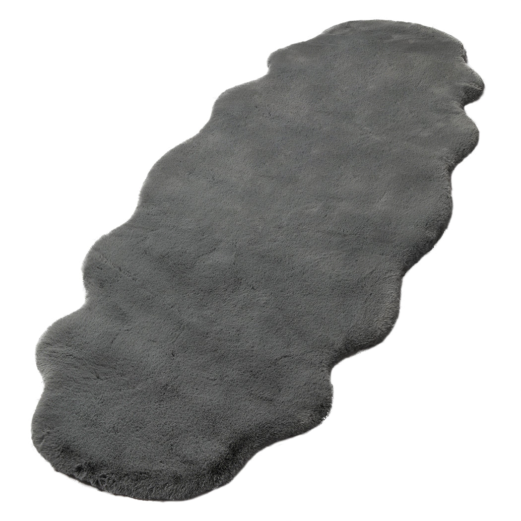 Marlow Floor Rug Area Rugs Cloud Fluffy 80X200cm Grey-1910113066306113537