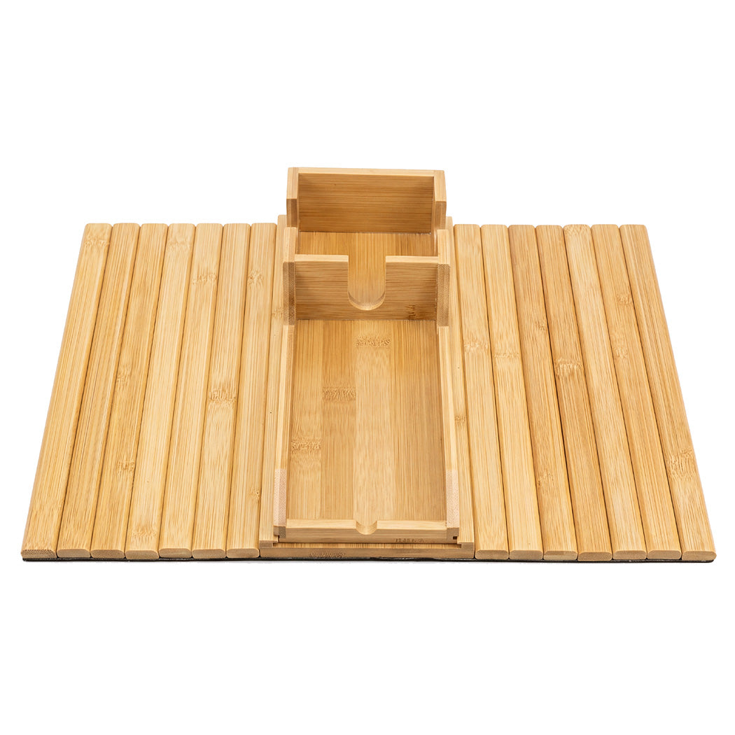 Levede Bamboo Sofa Arm Tray Cup Holder Detachable Couch Side Table Non-Slip-2072893557148094465