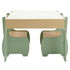 Levede Kids Table and Chairs Set 3-in-1 Chalkboard Storage Learning Dining Desk-2050056790908997633