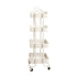 Levede 4 Tiers Kitchen Trolley Cart White-2006733175648292865