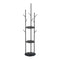 Levede Coat Rack Clothes Stand 8 Hook Organizer Black-2018816848522514433