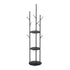 Levede Coat Rack Clothes Stand 8 Hook Organizer Black-2018816848522514433