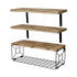 Levede Floating Wall Shelf 3 Pcs DIY Wall Mount Shelves Book Display Rack Basket-2061251867652001793