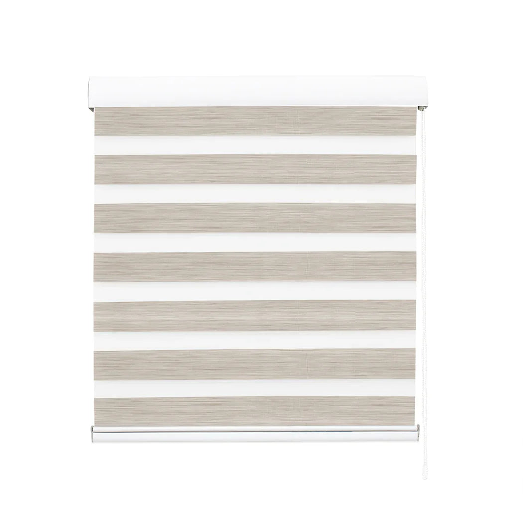 Marlow Blackout Zebra Roller Blind Curtains 180x210 Beige-2029387285140738049