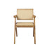Levede 4x Dining Chair Solid Wood Rattan-2018816911982333953
