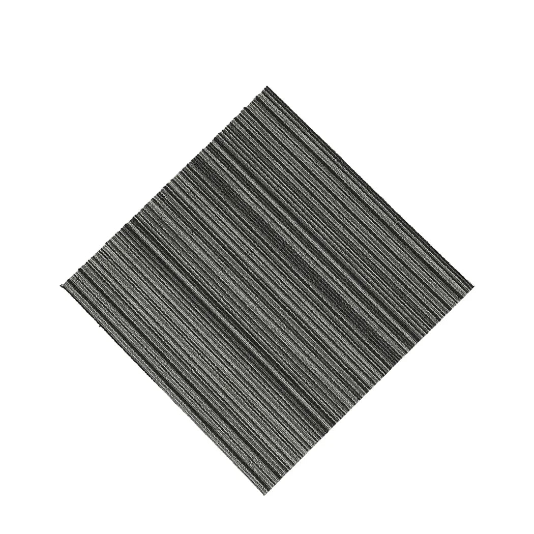 Marlow 20x Carpet Tiles 5m2 Box Heavy Black-2018816860090404865