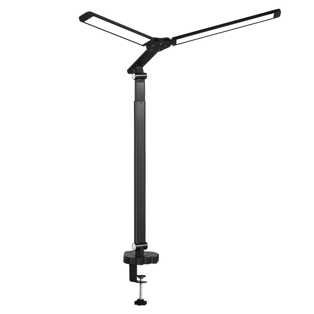 Emitto Double Head LED Desk Lamp Dimmable With Clamp-1919278357359497217