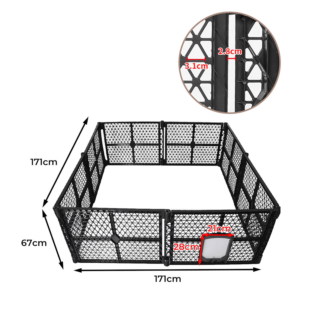 PaWz Pet Playpen Folding Dog Plastic L Large-2006732971721232386