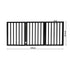 PaWz 3 Panels Wooden Pet Gate Dog Fence Black 139CM-2006732963022245890