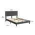 Levede Bed Frame Queen Size Mattress Grey-2006733224449019906