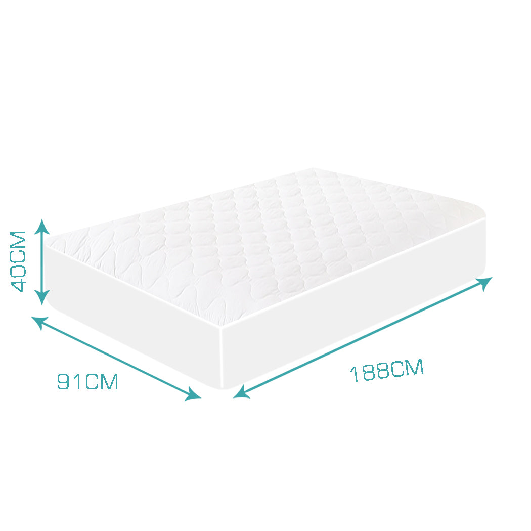DreamZ Fitted Waterproof Bed Mattress Protector Single-2025742035721523202