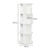 Levede Rotating Bookshelf 4 Tier Book Storage 360 Swivel Space Saving White-2109799589056548867