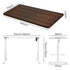Levede Motorised Standing Desk Adjustable 140cm Walnut 1000x 1MM-2018816933339729922
