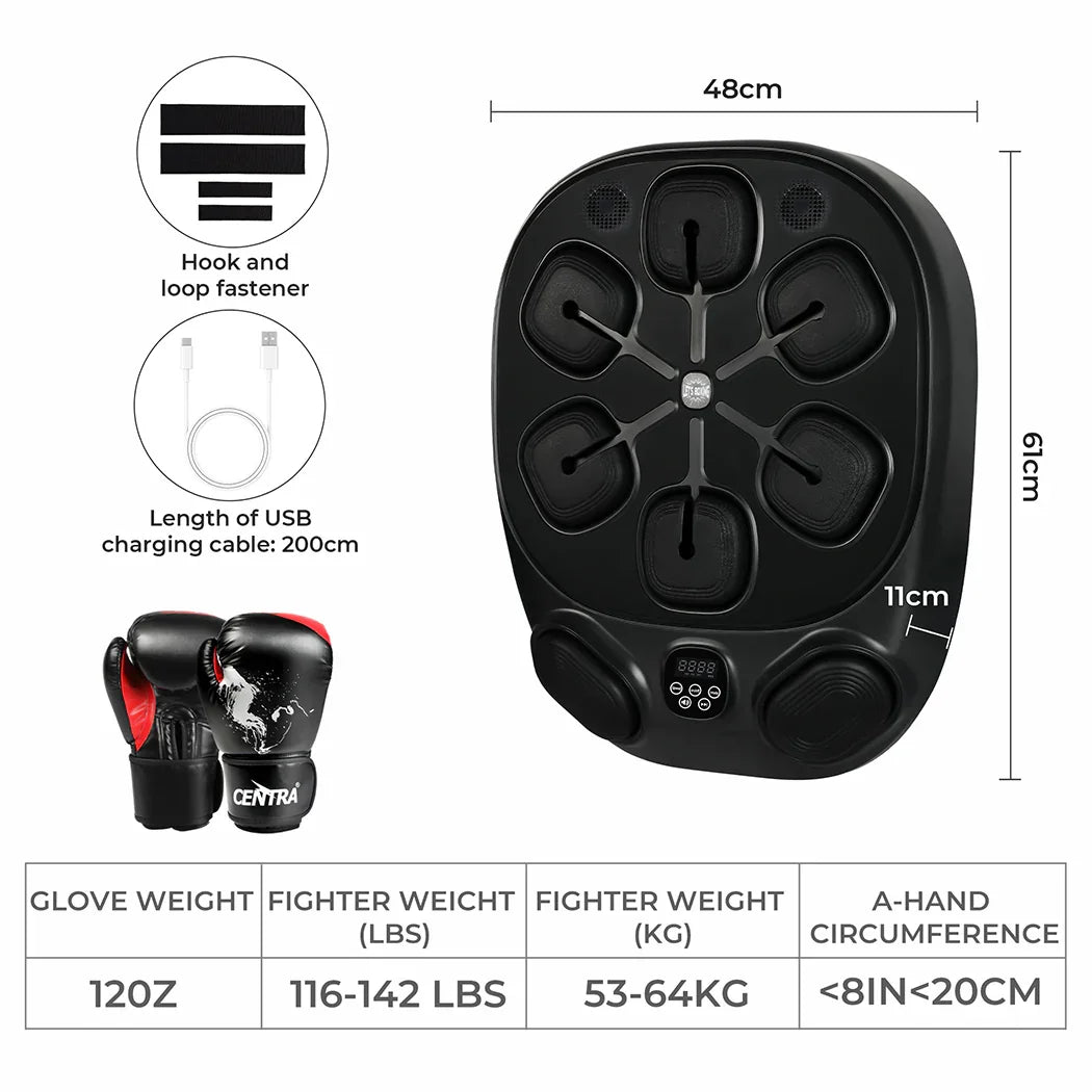 Centra Smart Music Boxing Machine With 12OZ Boxing Glove-2006732710747443202