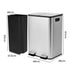 Toque 60L Pedal Bin Kitchen Waste Can Recycling Dustbin-2065254654639476738