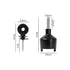 Traderight Electric Fence Insulators 120pc Ring Insulators PP+PE Black-2072893582175506434