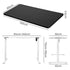 Levede Motorised Standing Desk Height 120cm Black 800x 1.5MM-1942353110714421250