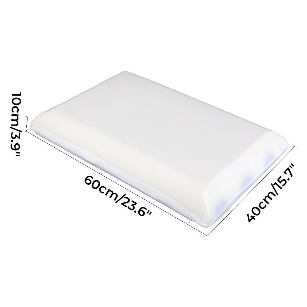 Dreamz Memory Foam Pillow Double Sided Soft Pillowcase Neck Shoulder Support-2050056764124172290