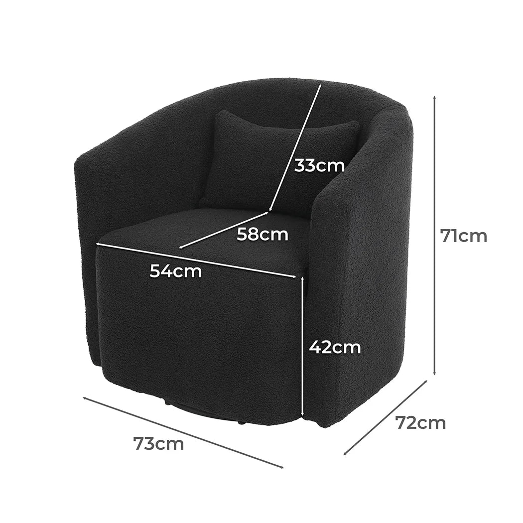 Levede Fleece Rocking Chair-2018816921633427458