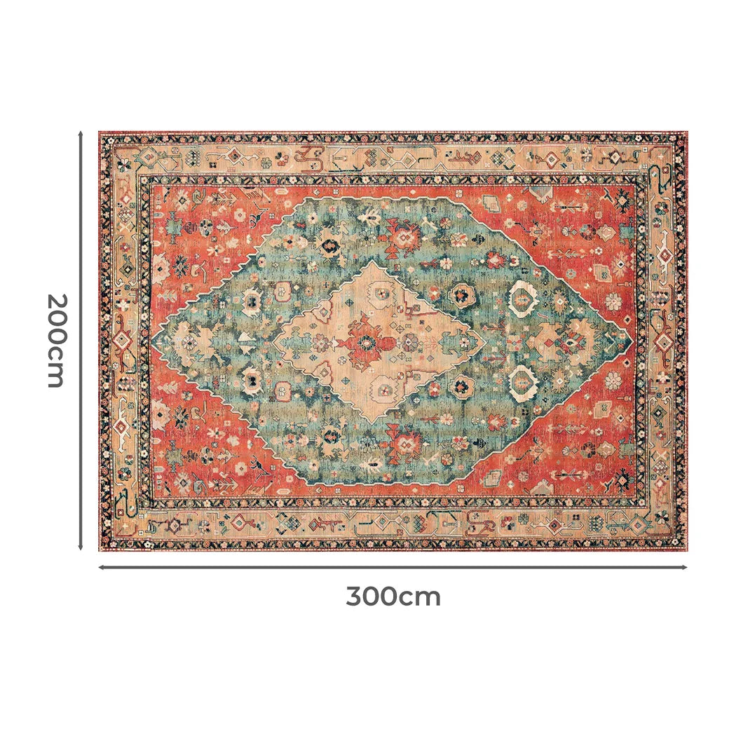 Marlow Floor Rug Vintage Polyester Washable Area Rugs-2050056914972315650
