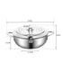 TOQUE 24cm Japanese Deep Frying Pan Silver-2029387268027977730