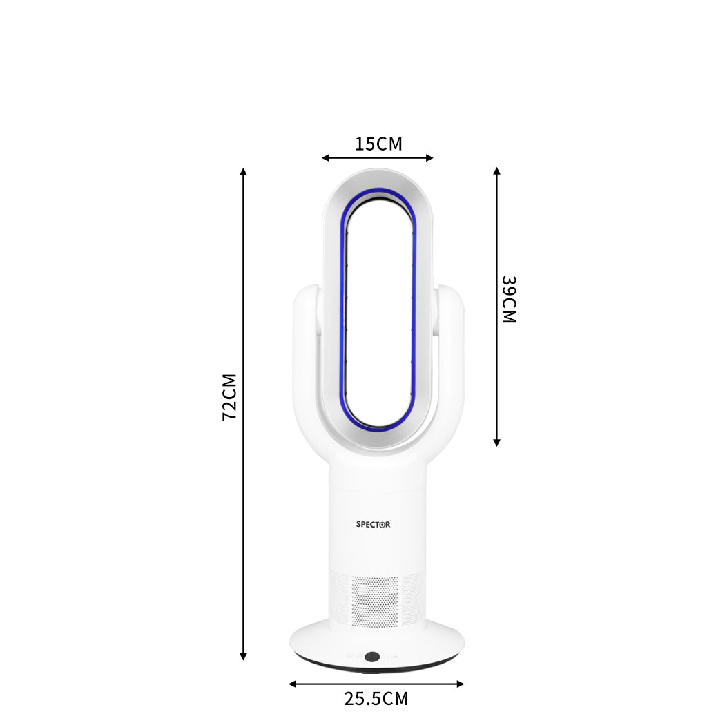 Spector Bladeless Electric Fan Cooler Blue-1864183546973917186