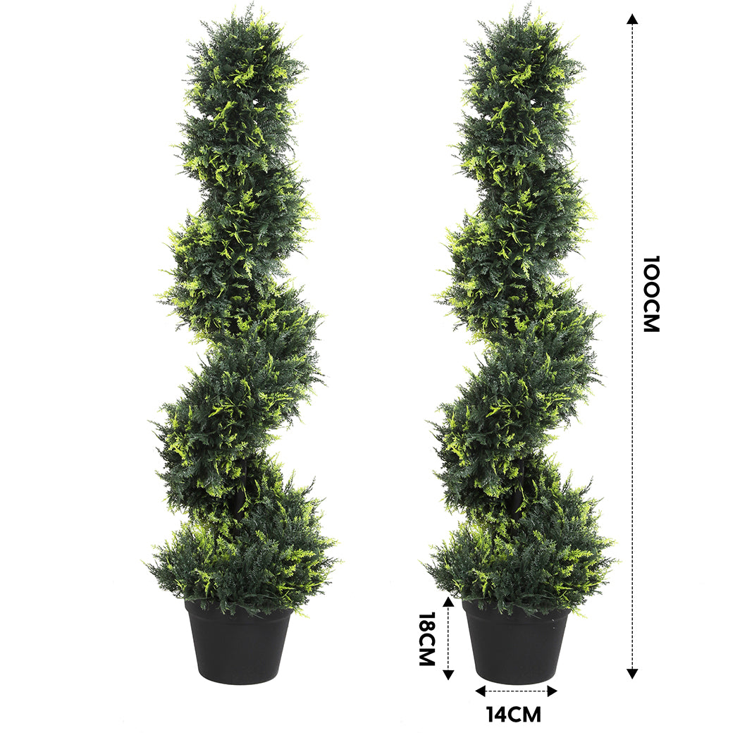 Lambu Artificial Spiral Cedar Tree-2065254214040424450