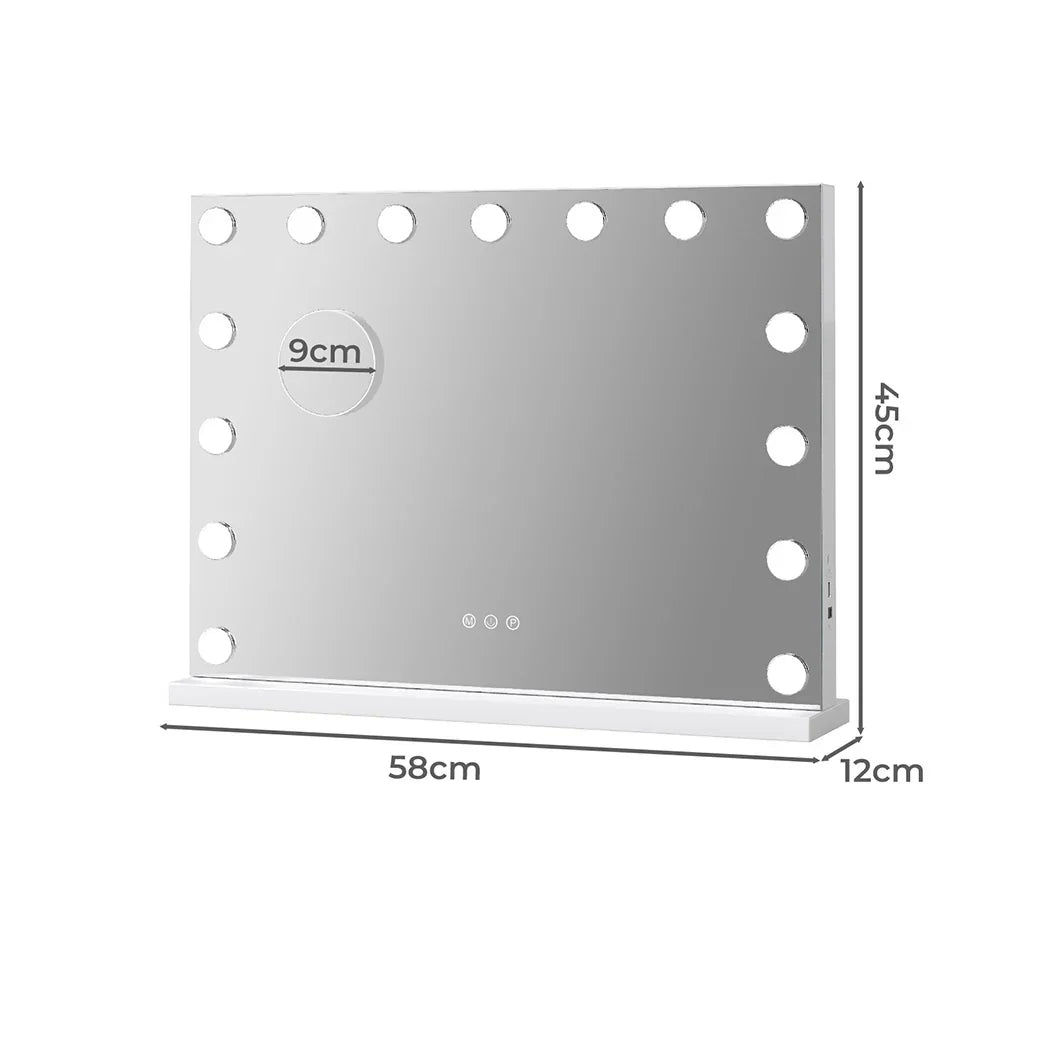 Yezi LED Hollywood Makeup Mirror 45x58cm-2006732739675557890