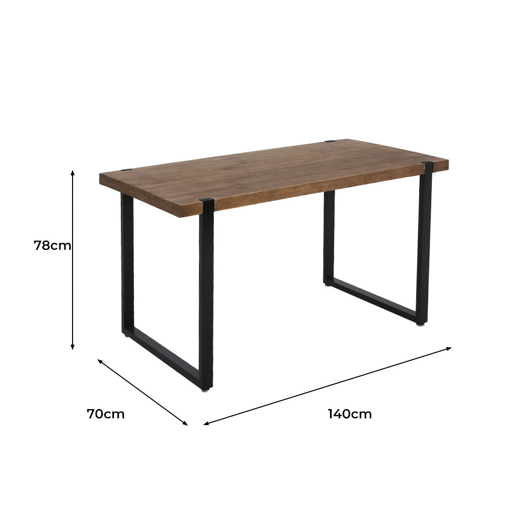 Levede Dining Table Industrial Wooden-1864183274935554050