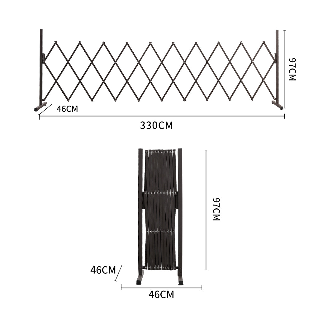 Garden Security Fence Gate Gate Metal Brown-2018816904071876610