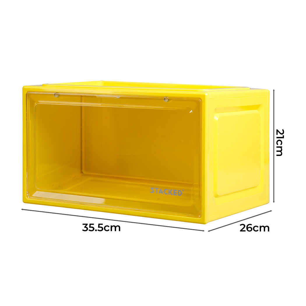 Stacked Sneaker Display Case 6x Clear Yellow-2029387238575575042