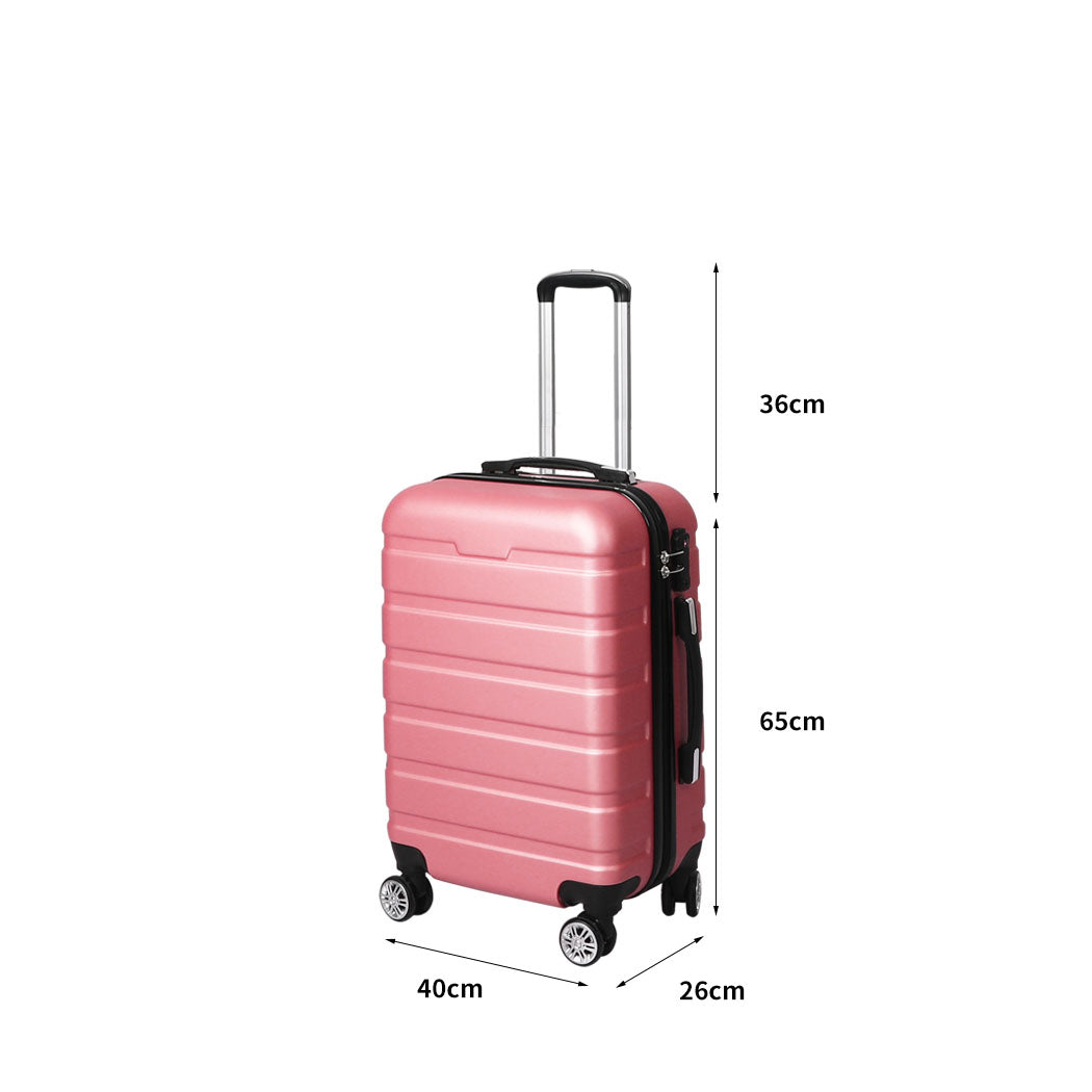 Slimbridge 24"Luggage Case Suitcase Rose Gold 24 inch-1864184366096322562