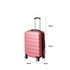 Slimbridge 24"Luggage Case Suitcase Rose Gold 24 inch-1864184366096322562