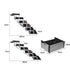 PaWz 6 Steps Dog Ramp Adjustable Height Black-2018816812736712706