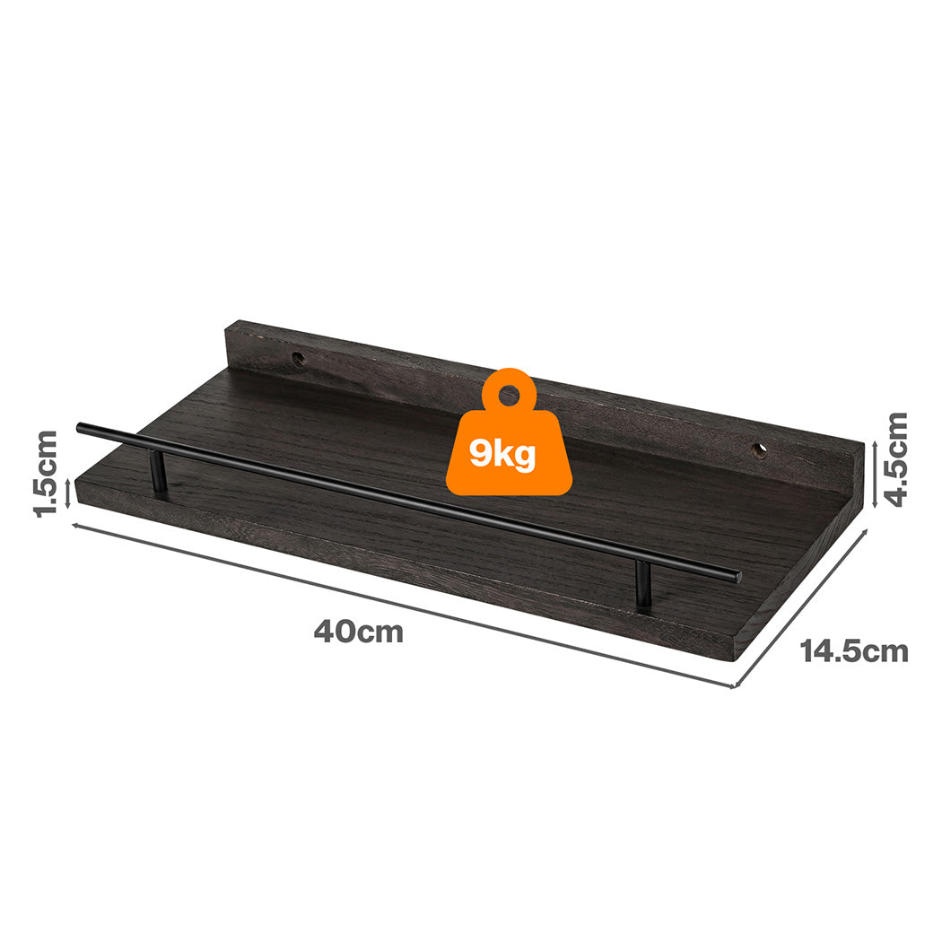 Levede Floating Wall Shelves  3 Pcs Wall Mounted Storage Display Rack Bedroom-2050059023952252930