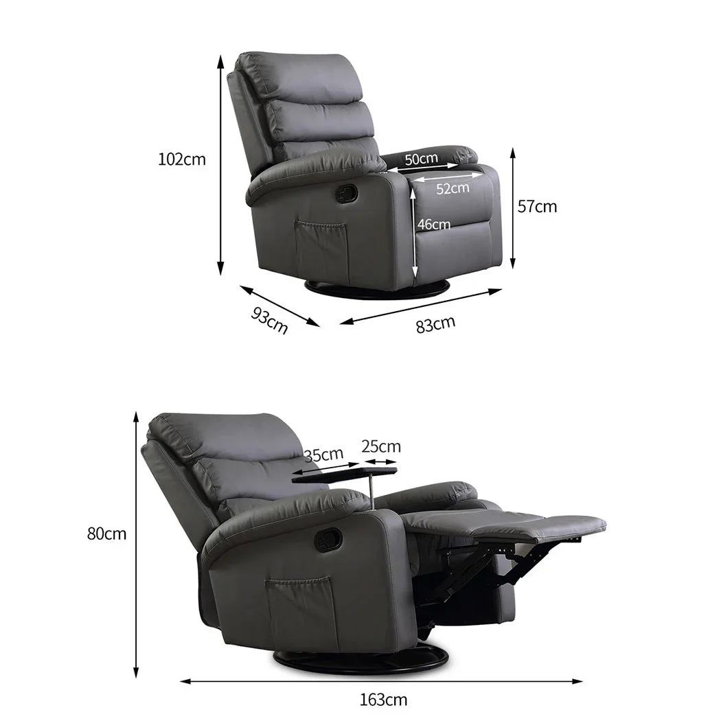 Levede Massage Chair Recliner Chairs Grey-2029387275703554050