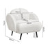 Levede Sofa Chair Fleece Upholstered Single White-2006732843727851522