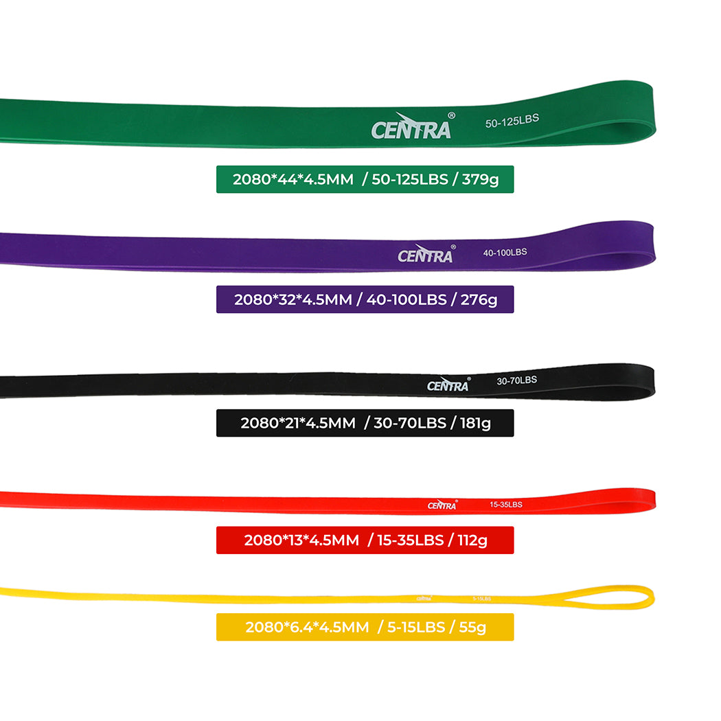 Centra Set of 5 Heavy Duty Resistance Bands-1894516717183438850