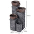 Levede Water Fountain Feature 4 Tier LED Resin Outdoor for Garden Patio Grey-2109799590683938819