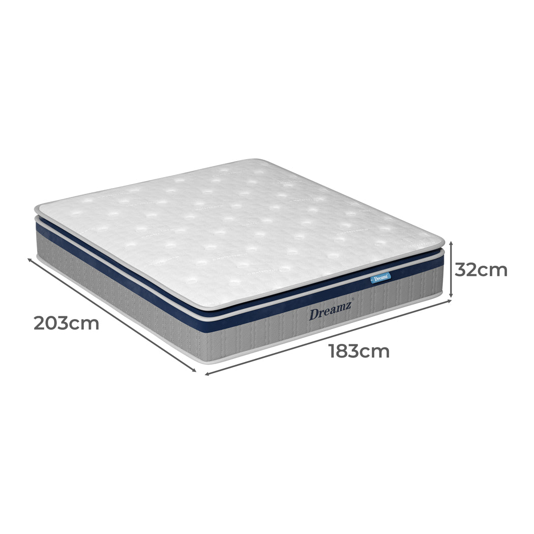 DreamZ Spring Mattress Pillow Top All Sizes  32CM-2018816934023401474