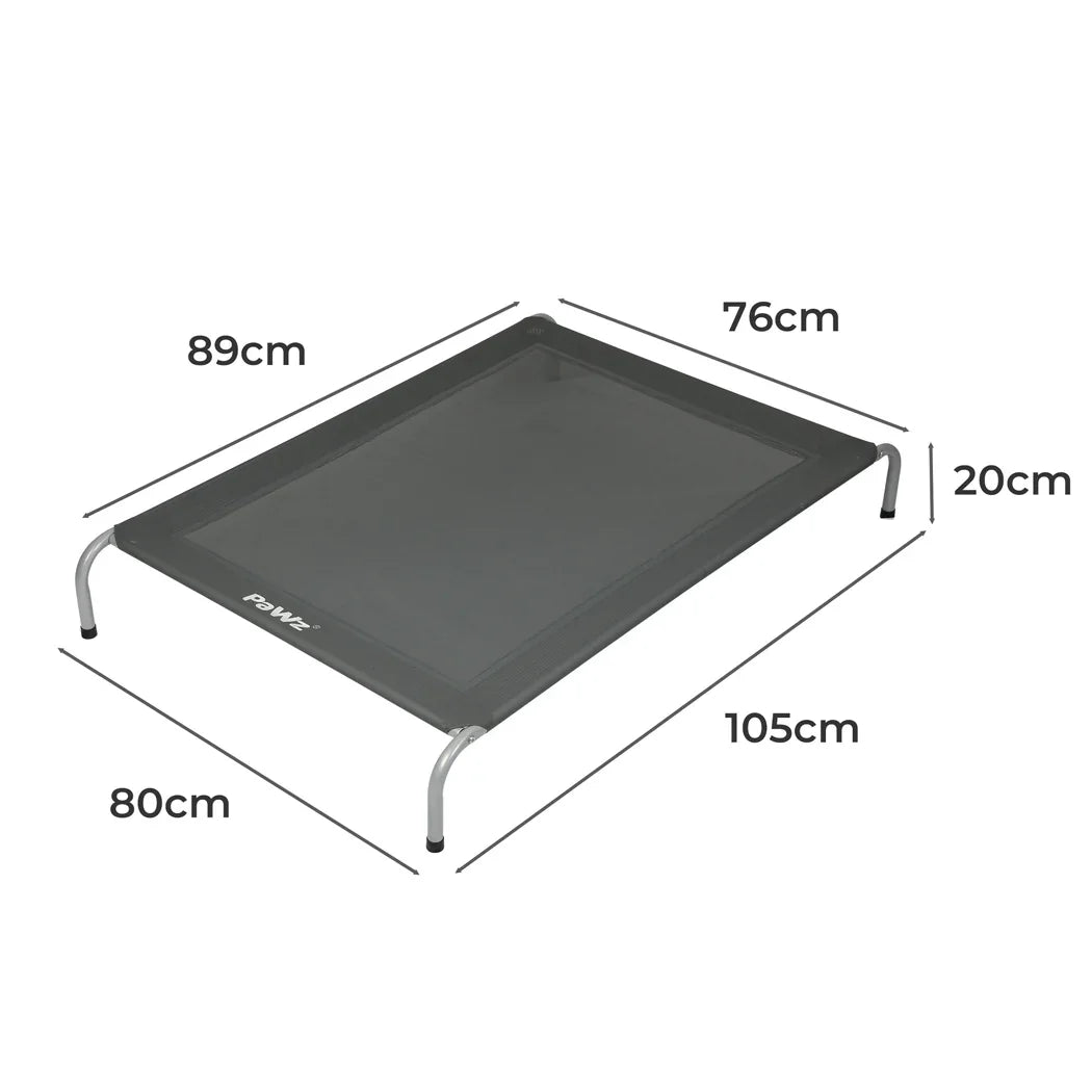PaWz Elevated Trampoline Pet Bed Dog L Grey Large-2018816717551177730