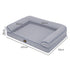Pawz Cooling Orthopedic Dog Bed Waterproof Lining Washable Memory Foam Grey L-2072893573103226882