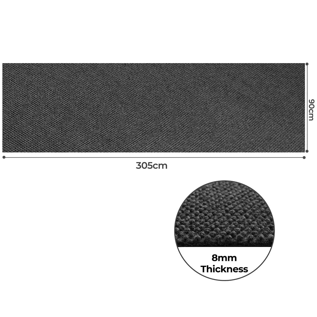 Marlow Extra Large Floor Rug Outdoor 90cm x 305cm Grey-2029387205092446210