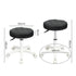 Levede 2x Rolling Bar Stool Swivel Salon SPA Chair Black-2018816822190673922