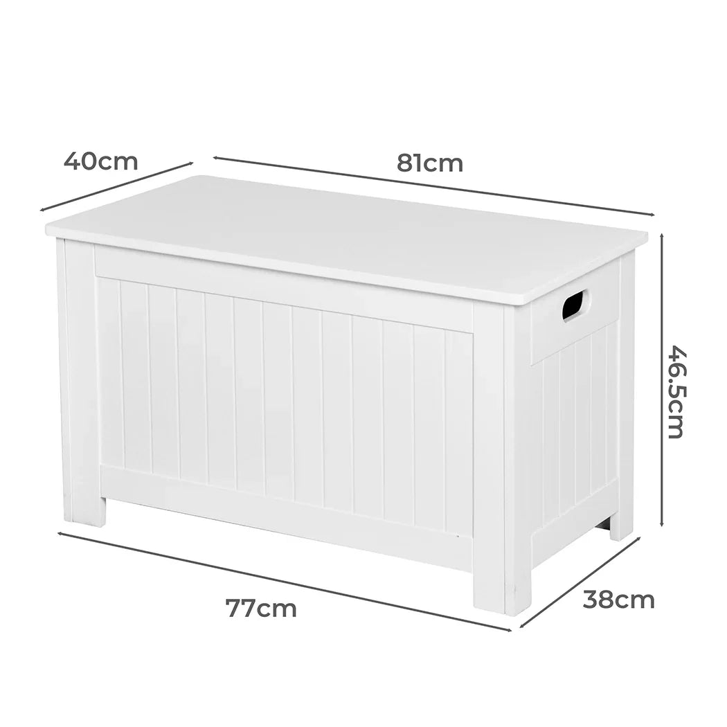 Levede Kids Toy Box Storage Chest Cabinet White-2025742033838280706