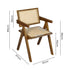 Levede 4x Walnut Wicker Armchair Dining Chair-2018816918626111490