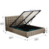 Levede Fabric Bed Frame Double Gas Lift Double Beige-1910113203107532802